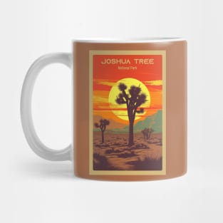 Joshua Tree National Park Vintage Travel Poster Mug